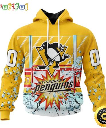 Personalized Nhl Pittsburgh Penguins Hoodie With Ice Hockey Arena 3D Hoodie Unisex Tshirt Hoodie