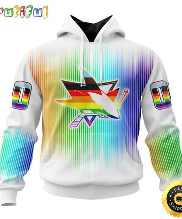 Personalized Nhl San Jose Sharks Hoodie Special Design For Pride Month All Over Print 3D Hoodie Unisex Hoodie Tshirt