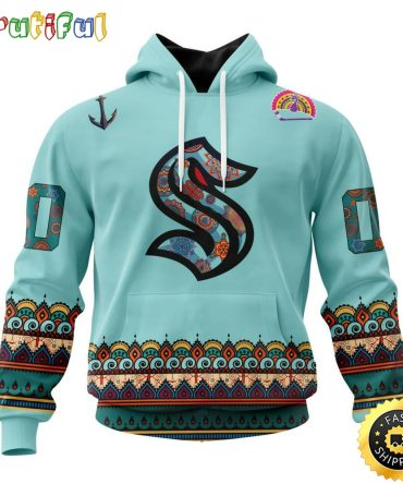 Personalized Nhl Seattle Kraken Hoodie Jersey Hockey For All Diwali Festival All Over Print 3D Hoodie Unisex Hoodie Tshirt