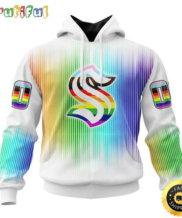 Personalized Nhl Seattle Kraken Hoodie Special Design For Pride Month All Over Print 3D Hoodie Unisex Hoodie Tshirt