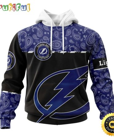 Personalized Nhl Tampa Bay Lightning Hoodie Specialized Hockey With Paisley All Over Print Hoodie Unisex Tshirt Hoodie