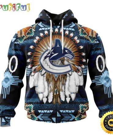 Personalized Nhl Vancouver Canucks Hoodie Special Native Costume Design 3D Hoodie Unisex Tshirt Hoodie