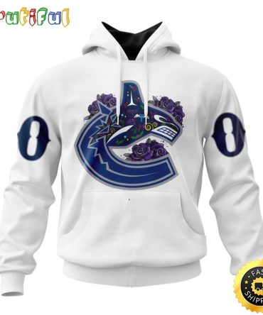 Personalized Nhl Vancouver Canucks Hoodie Specialized Dia De Muertos 3D Hoodie Unisex Tshirt Hoodie