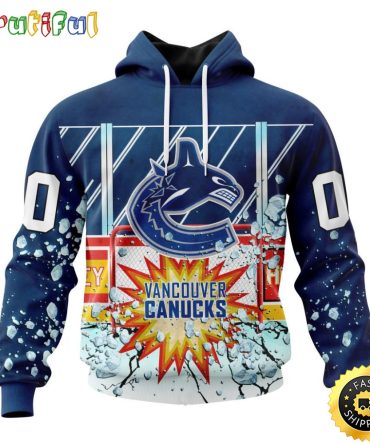 Personalized Nhl Vancouver Canucks Hoodie With Ice Hockey Arena 3D Hoodie Unisex Tshirt Hoodie