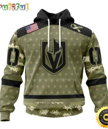 Personalized Nhl Vegas Golden Knights Hoodie Special Camo Military Appreciation All Over Print 3D Hoodie Unisex Hoodie