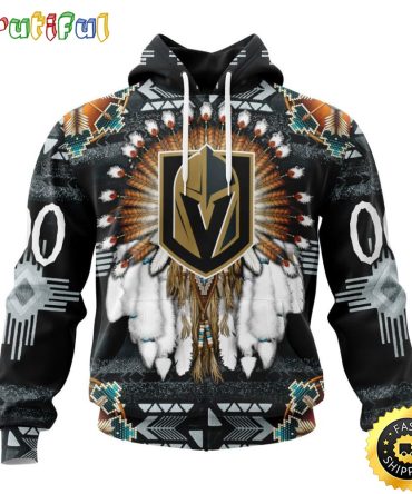 Personalized Nhl Vegas Golden Knights Hoodie Special Native Costume Design 3D Hoodie Unisex Tshirt Hoodie