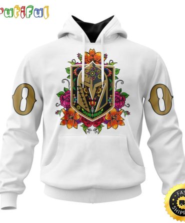 Personalized Nhl Vegas Golden Knights Hoodie Specialized Dia De Muertos 3D Hoodie Unisex Tshirt Hoodie