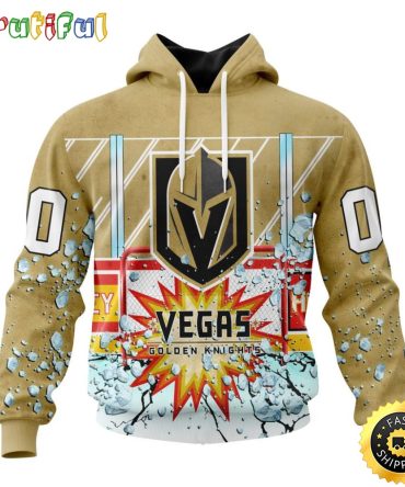 Personalized Nhl Vegas Golden Knights Hoodie With Ice Hockey Arena 3D Hoodie Unisex Tshirt Hoodie