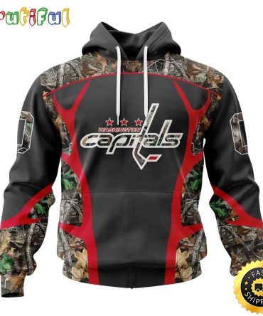Personalized Nhl Washington Capitals Hoodie Special Camo Hunting Design All Over Print 3D Unisex Hoodie