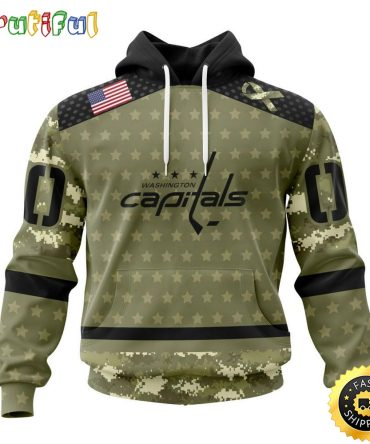 Personalized Nhl Washington Capitals Hoodie Special Camo Military Appreciation All Over Print 3D Hoodie Unisex Hoodie
