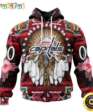 Personalized Nhl Washington Capitals Hoodie Special Native Costume Design 3D Hoodie Unisex Tshirt Hoodie
