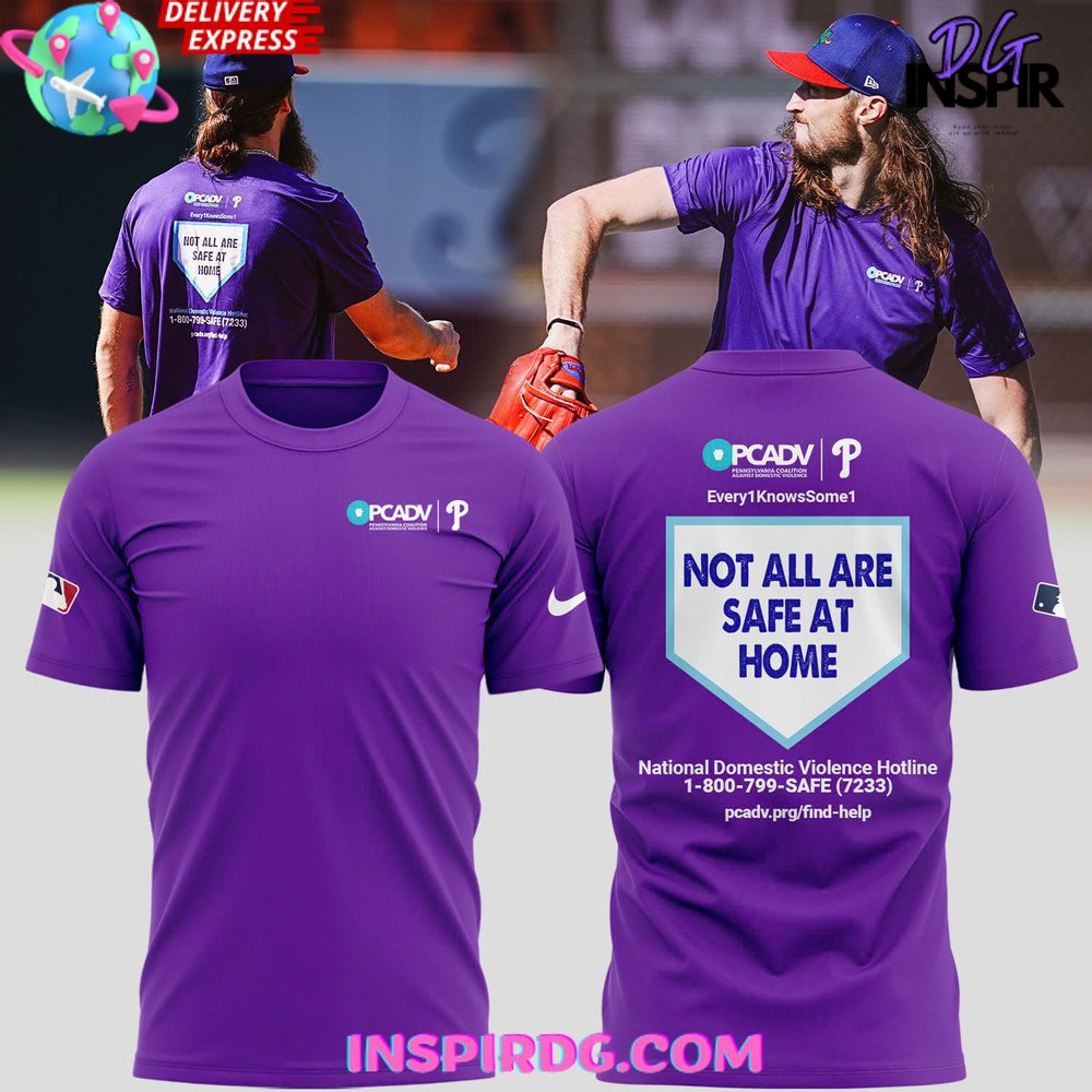 Philadelphia Phillies Domestic Violence Awareness T-Shirt