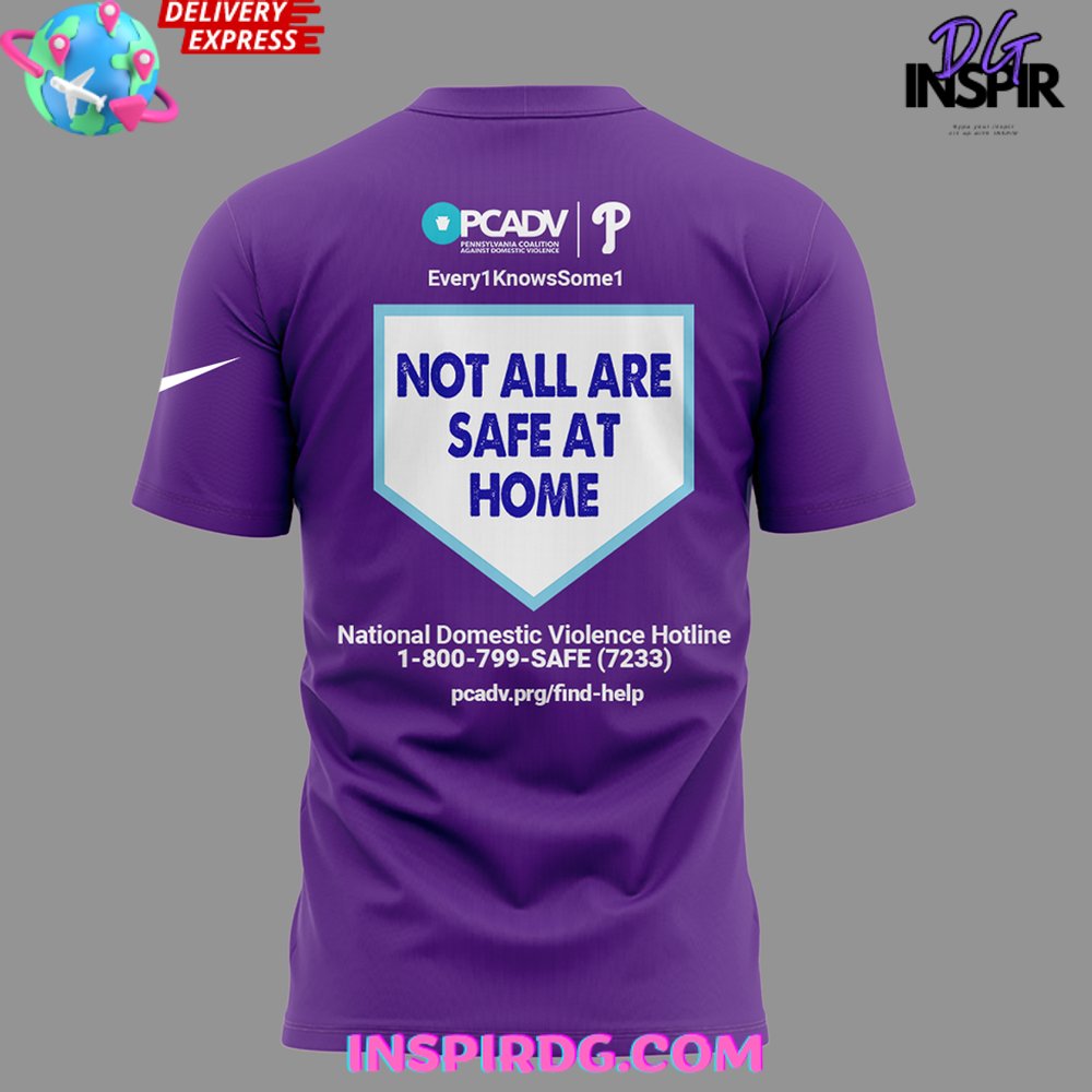 Philadelphia Phillies Domestic Violence Awareness T-Shirt - Image 3