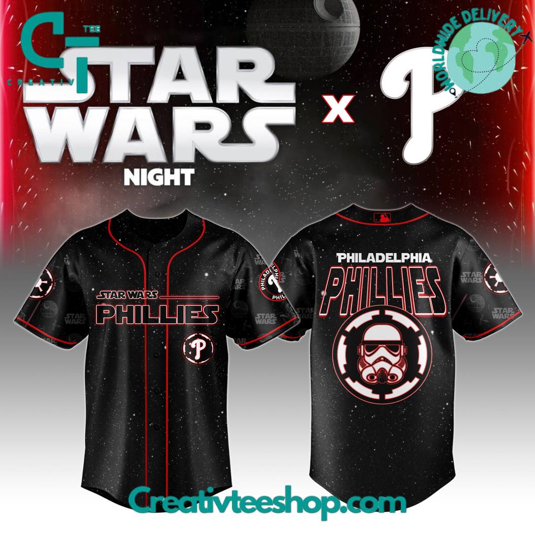 Philadelphia Phillies Mlb X Star Wars Night 2025 Special Edition Baseball Jersey