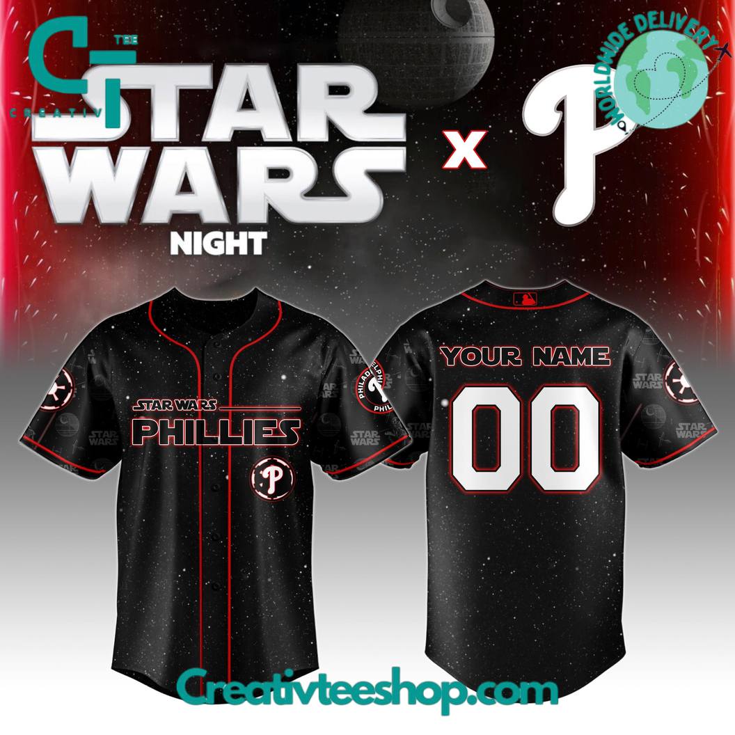 Philadelphia Phillies Mlb X Star Wars Night 2025 Special Edition Baseball Jersey - Image 4