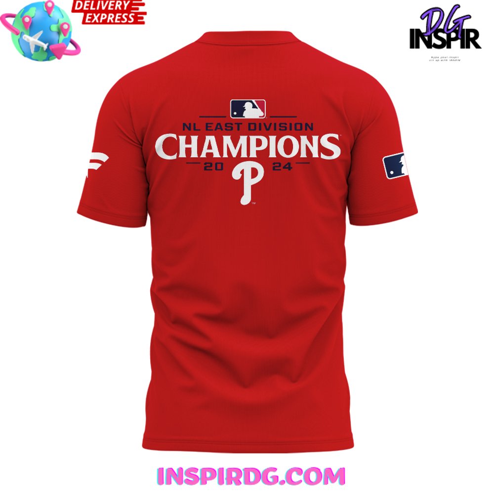 Philadelphia Phillies National League East Division Champions 2024 T-Shirt - Image 3