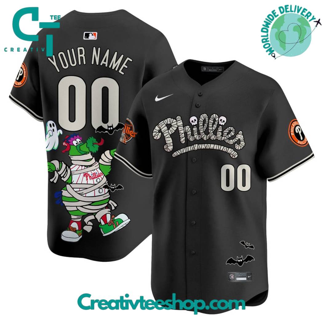 Philadelphia Phillies Phanatic Halloween Baseball Jersey - Image 3