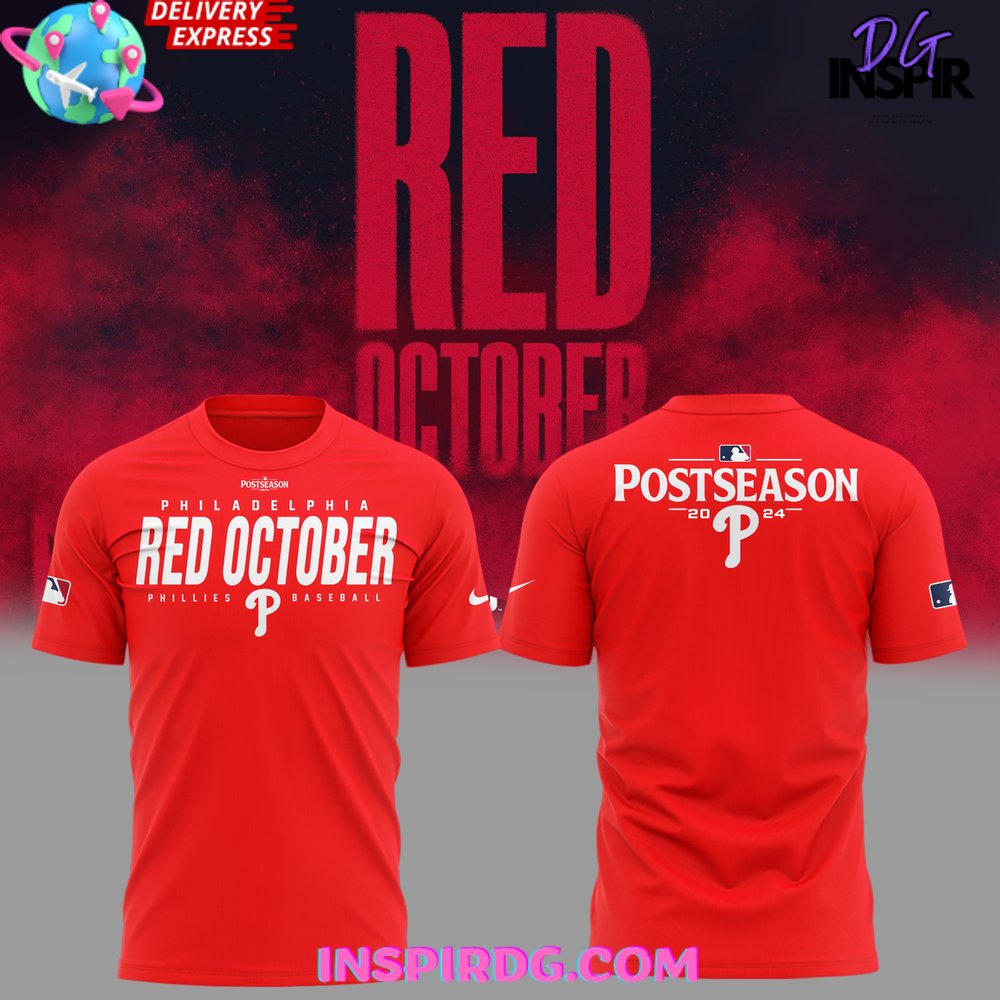 Philadelphia Phillies Red October 2024 Red T-Shirt