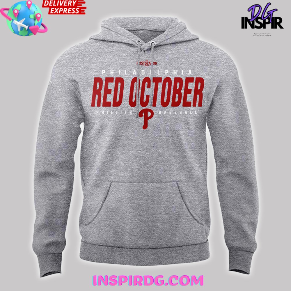 Philadelphia Phillies Red October 2024 T-Shirt - Image 2