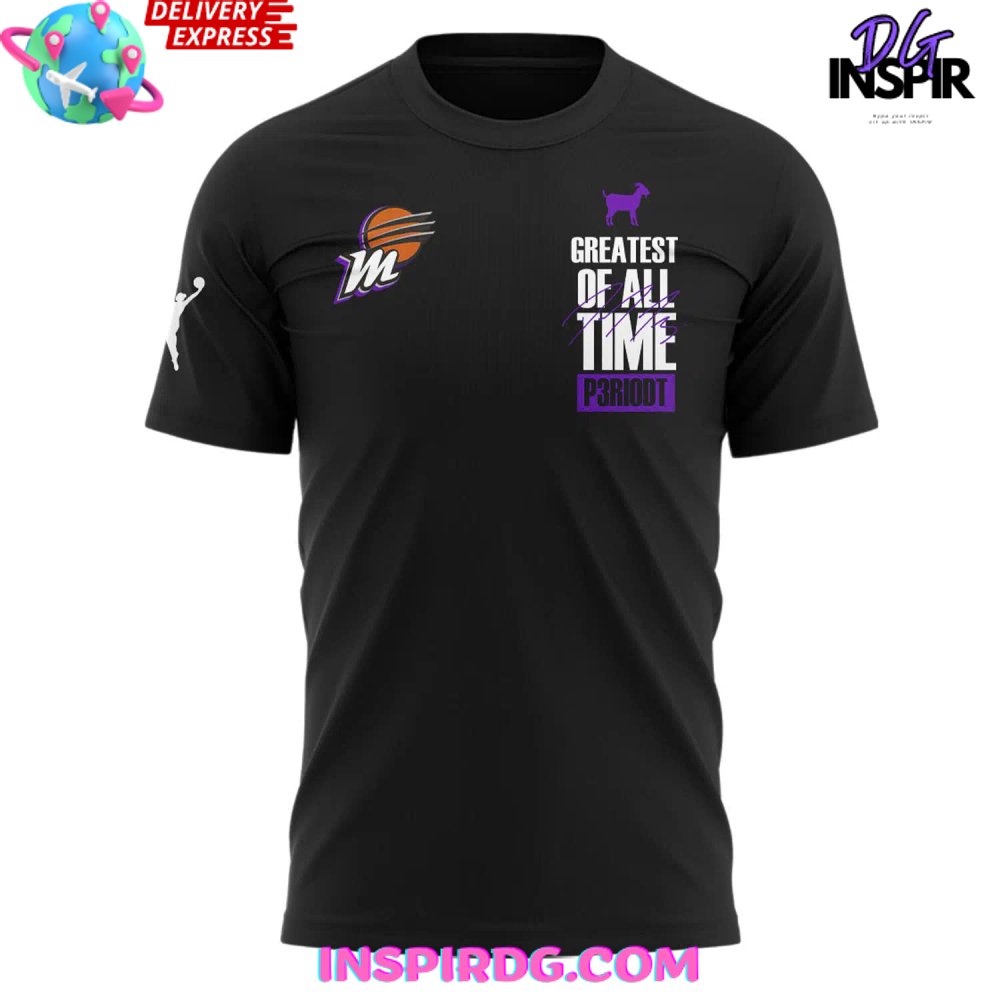 Phoenix Mercury Greatest Of All Time P3Riodt T-Shirt - Image 3