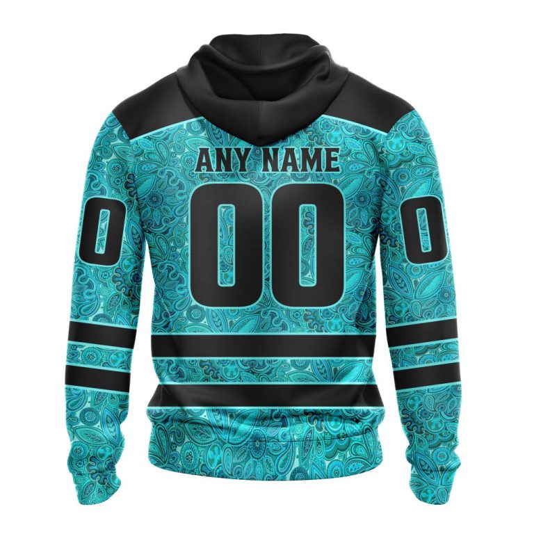 Personalized Nhl Pittsburgh Penguins All Over Print 3D Hoodie Special Design Fight Ovarian Cancer Gift For Football Fans - Image 2