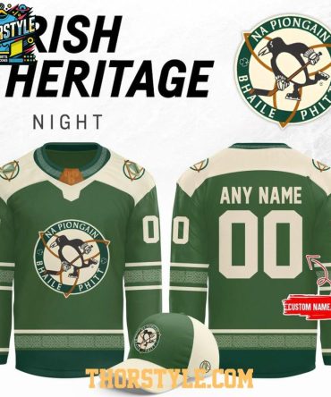 Pittsburgh Penguins Irish Heritage Night 2026 Personalized Hockey Jersey