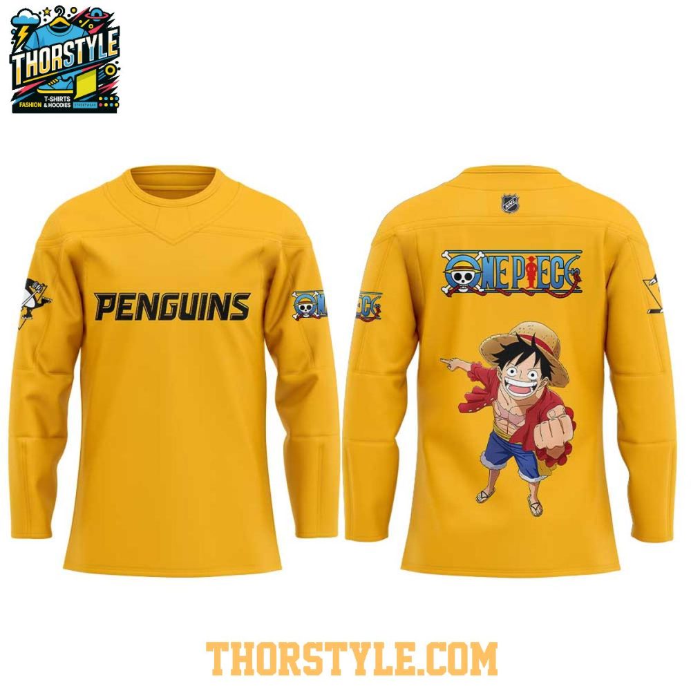 Pittsburgh Penguins One Piece Into The Grand Line 2026 Hockey Jersey - Image 2