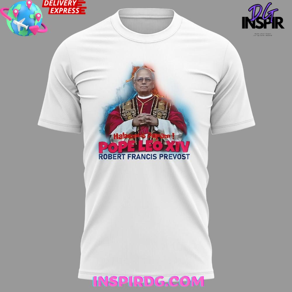 Pope Leo Xiv Robert Francis Prevost 2025 T-Shirt - Image 2