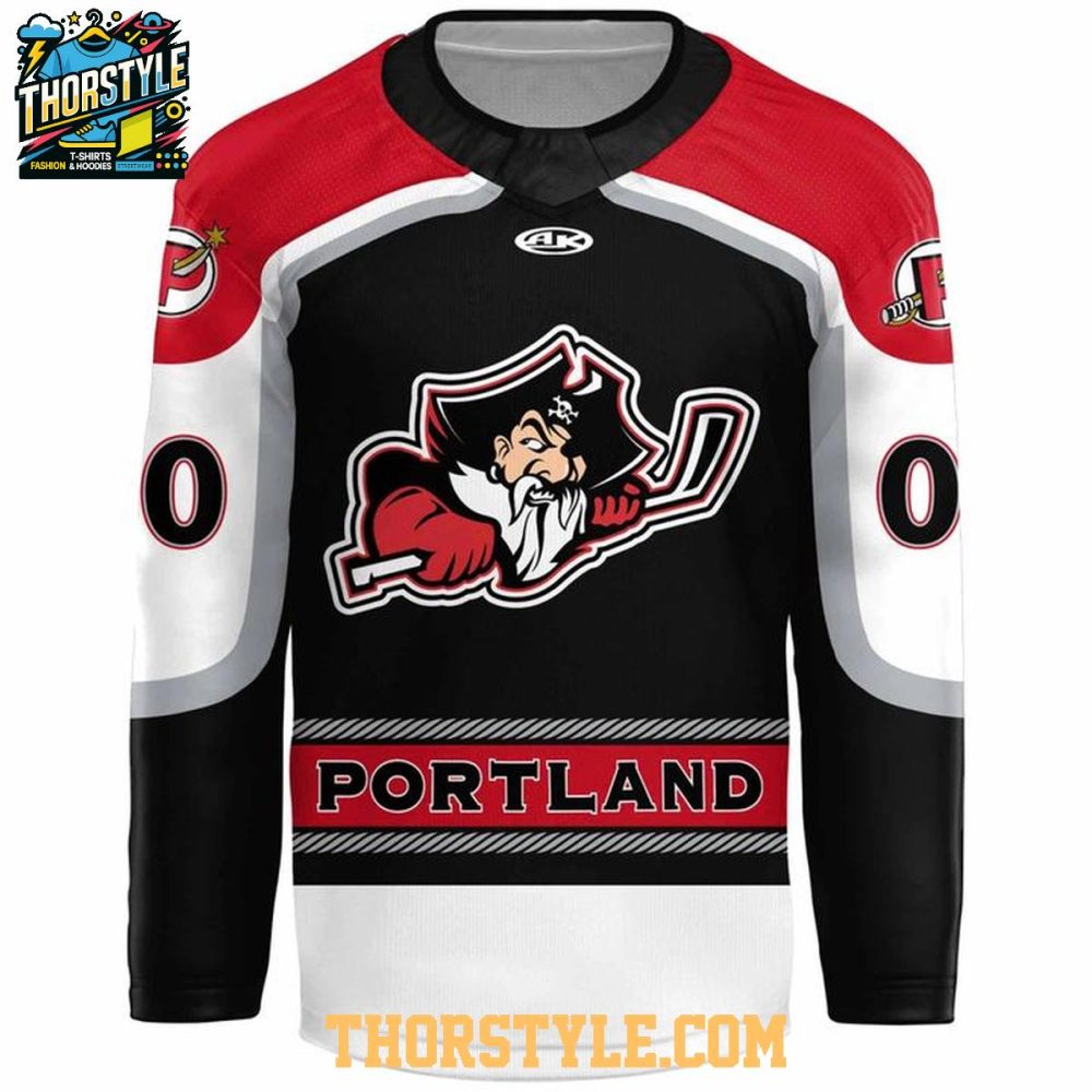 Portland Pirates Our Pirates Nights 2025 Celebrating Personalized Hockey Jersey - Image 2