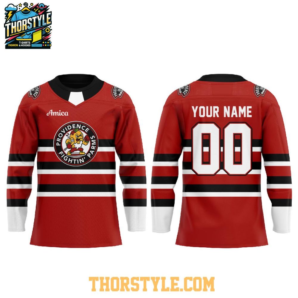 Providence Bruins Fightin' Parms Strike Back 2026 Personalized Hockey Jersey - Image 2