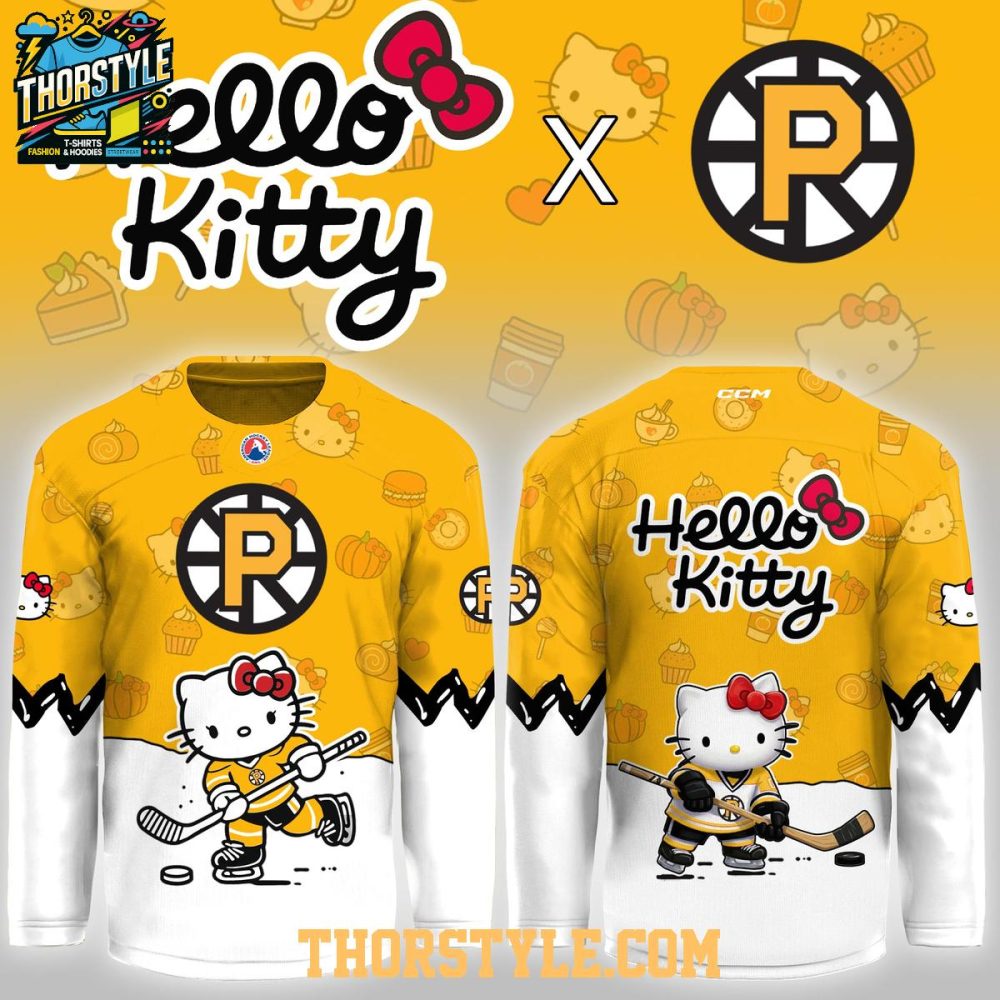 Providence Bruins Hello Kitty Night 2026 Personalized Hockey Jersey