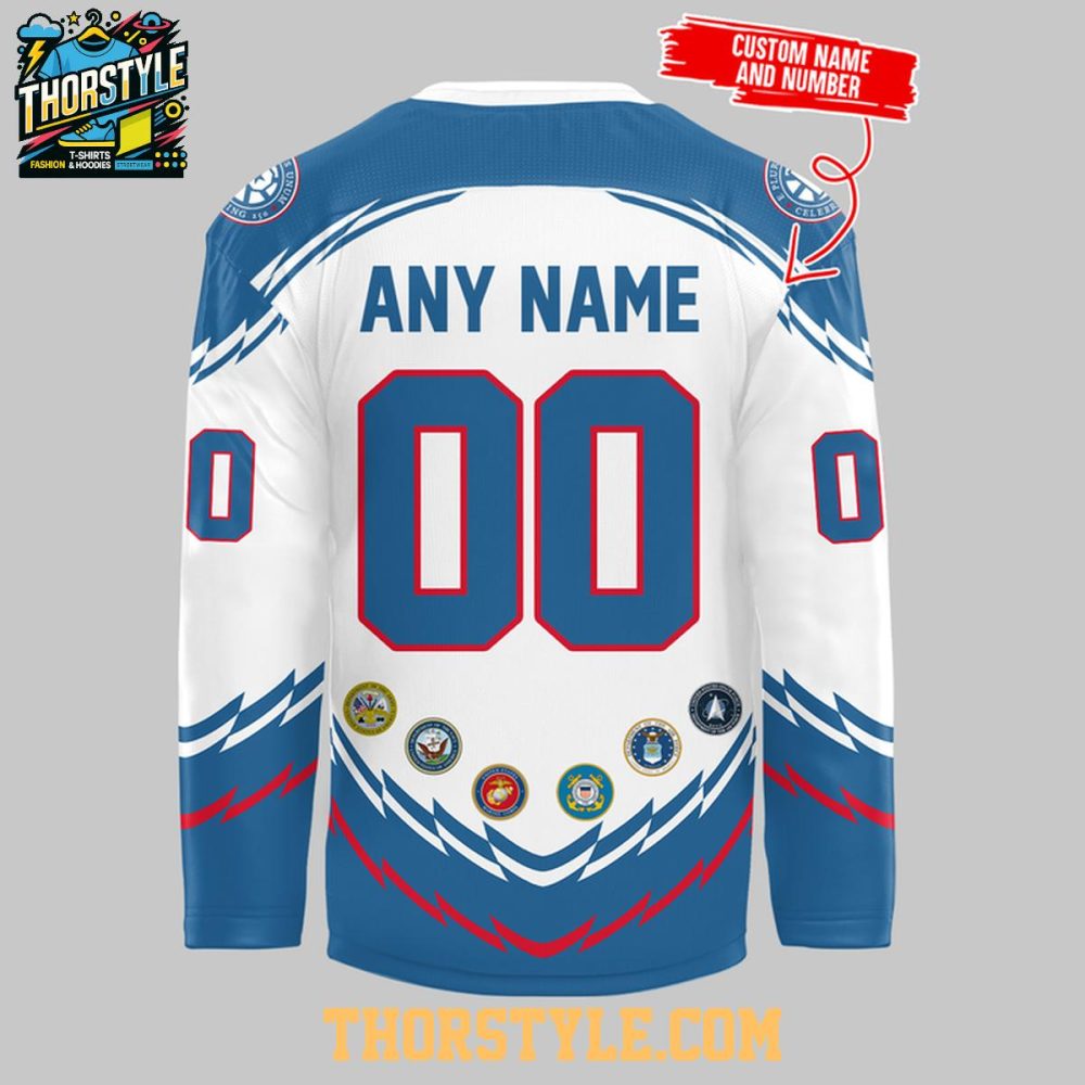 Providence Bruins Military Appreciation 2026 Night Personalized Hockey Jersey - Image 3