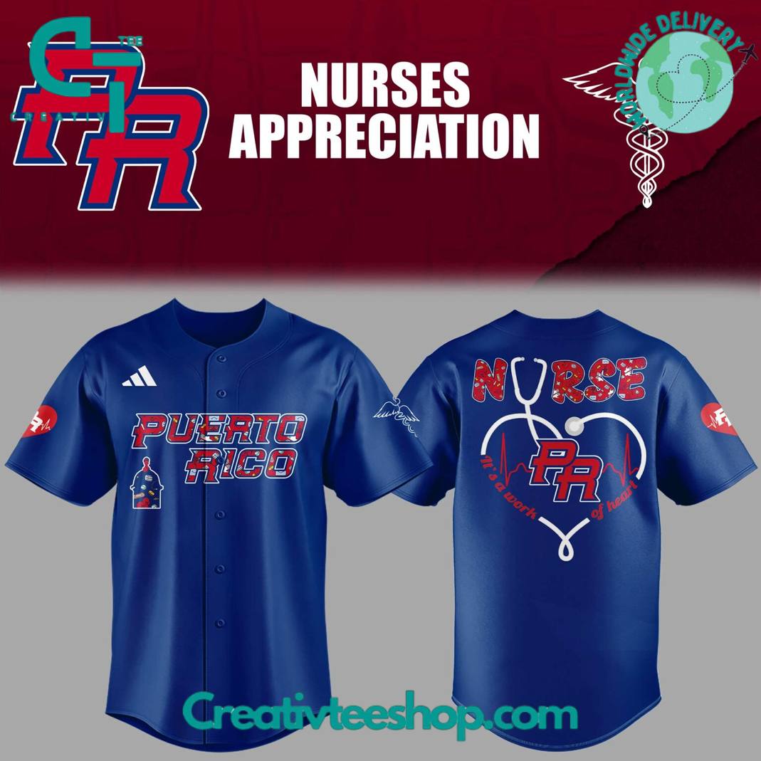 Puerto Rico Baseball Nurse Appreciation Special Baseball Jersey - Image 2
