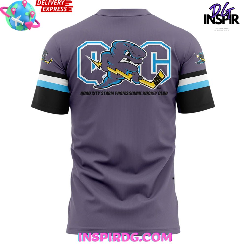 Quad City Storm Legends 2025 Professional T-Shirt - Image 3