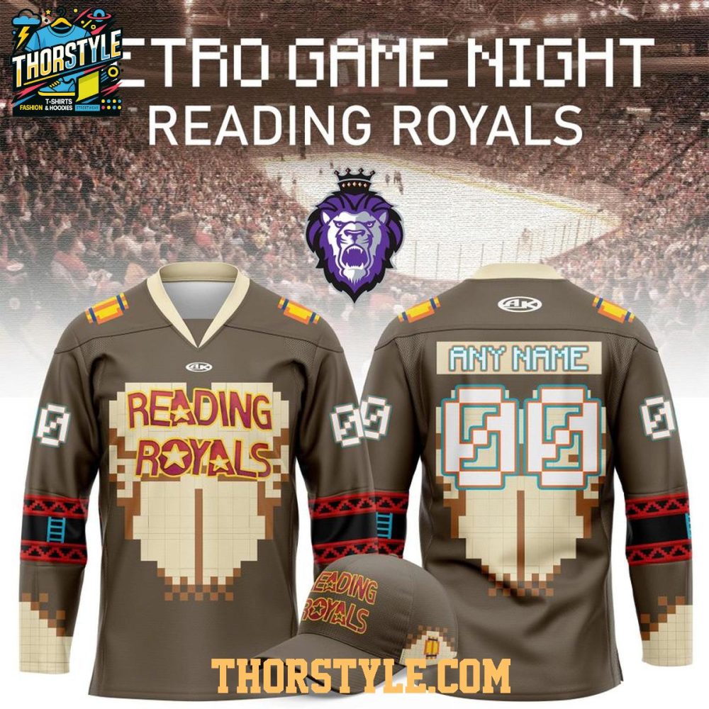 Reading Royals X Retro Game Night 2026 Personalized Hockey Jersey