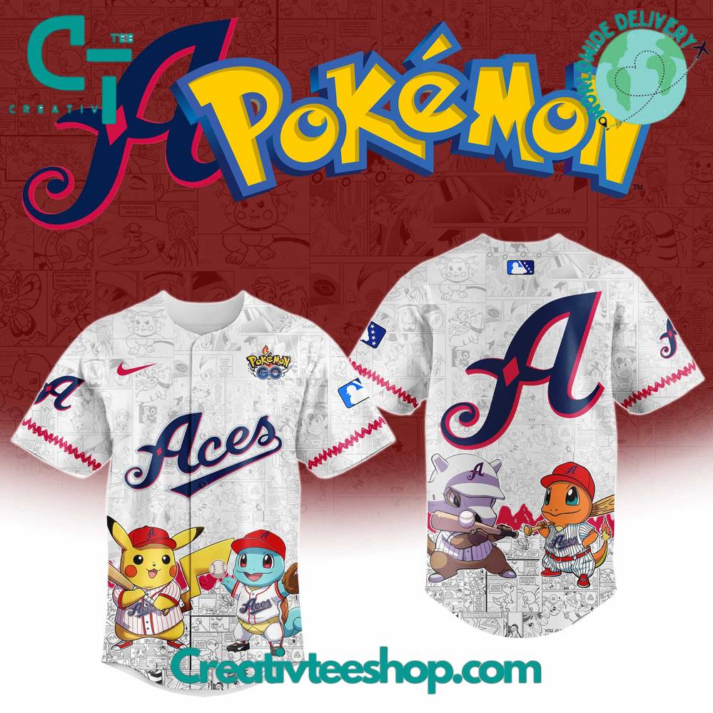 Reno Aces X Pokemon Go Special Baseball Jersey