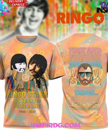 Ringo Starr 85Th Anniversary “Peace & Love” Special T-Shirt