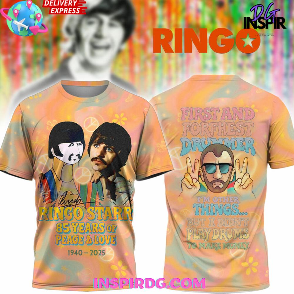 Ringo Starr 85Th Anniversary “Peace & Love” Special T-Shirt