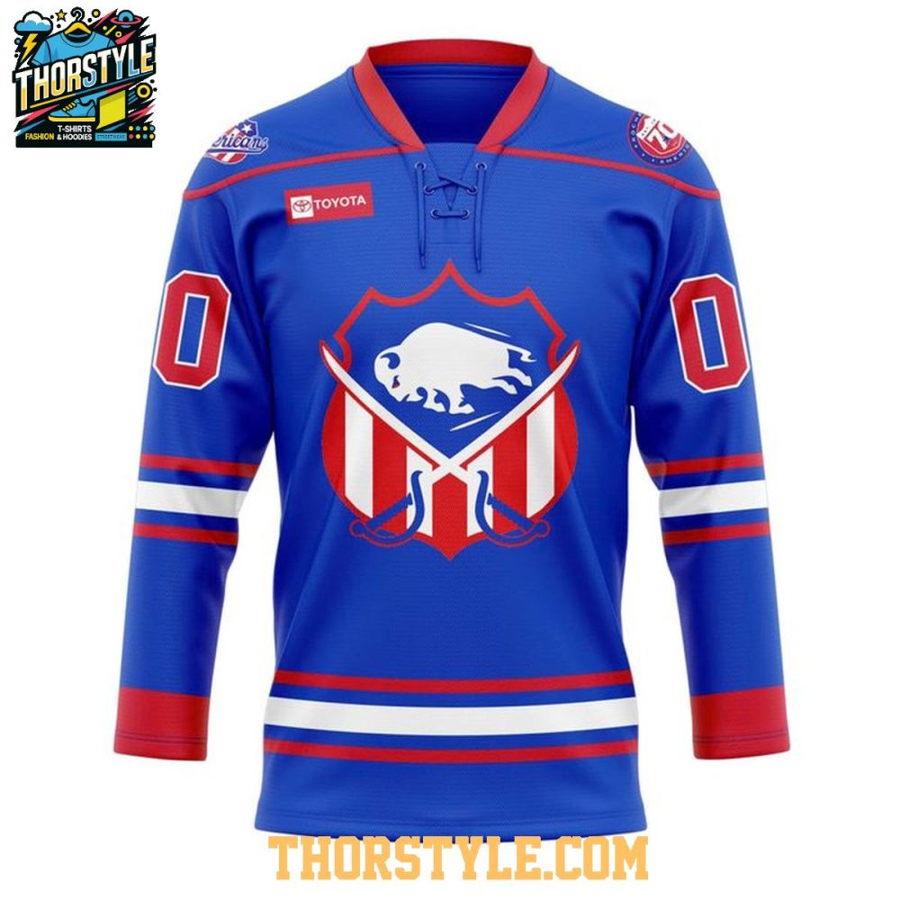 Rochester Americans 1980'S Throwback Night 2026 Personalized Hockey Jersey - Image 2