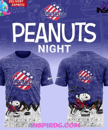Rochester Americans 75Th Anniversary Of Peanuts T-Shirt