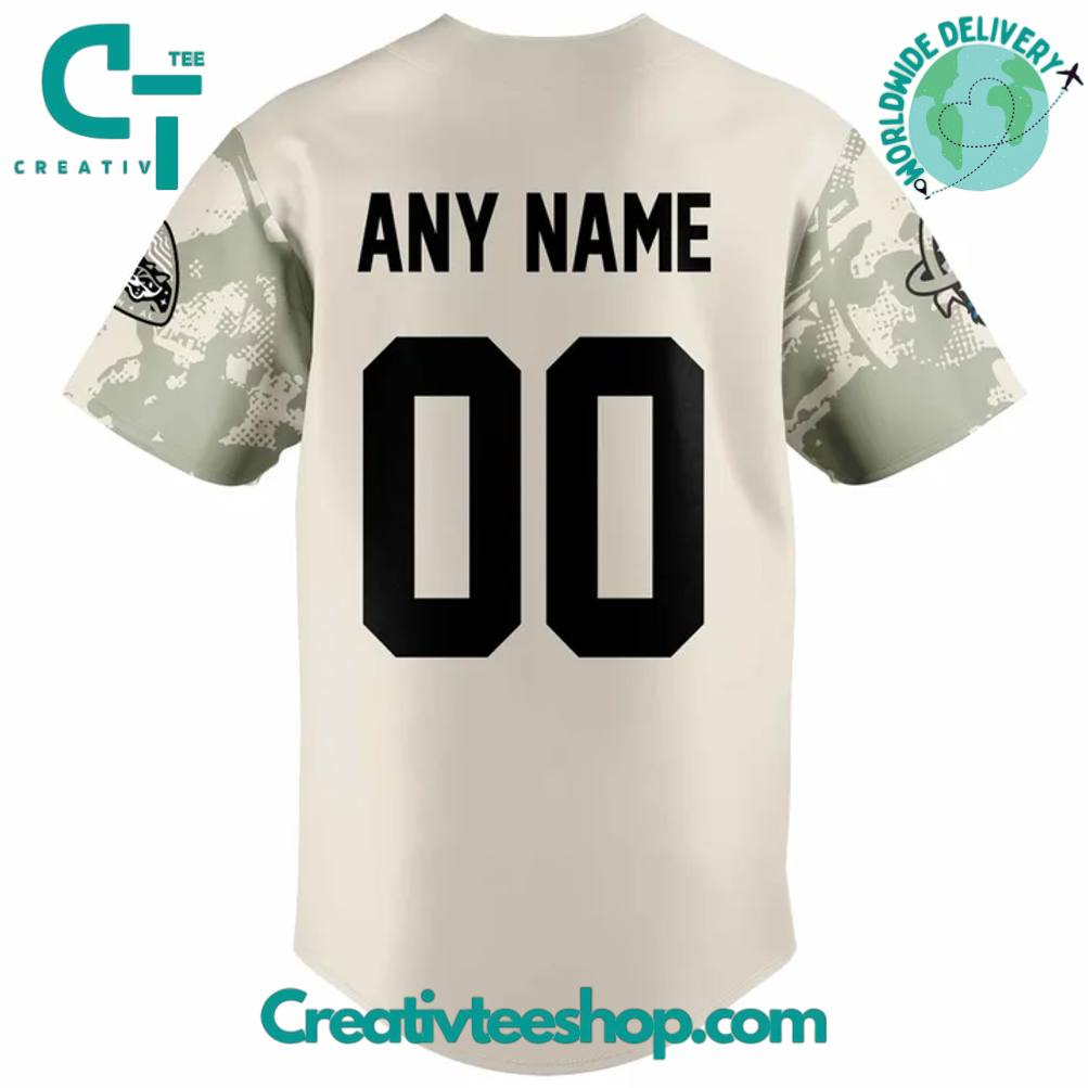 Rocket City Trash Pandas Armed Forces Camo Baseball Jersey - Image 3