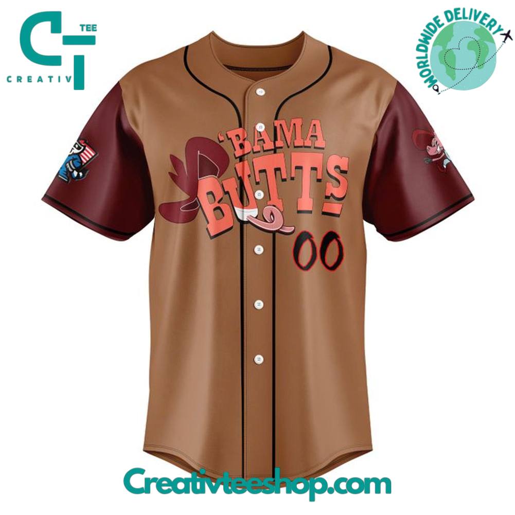 Rocket City Trash Pandas Bama Butts Limited Edition Baseball Jersey - Image 2