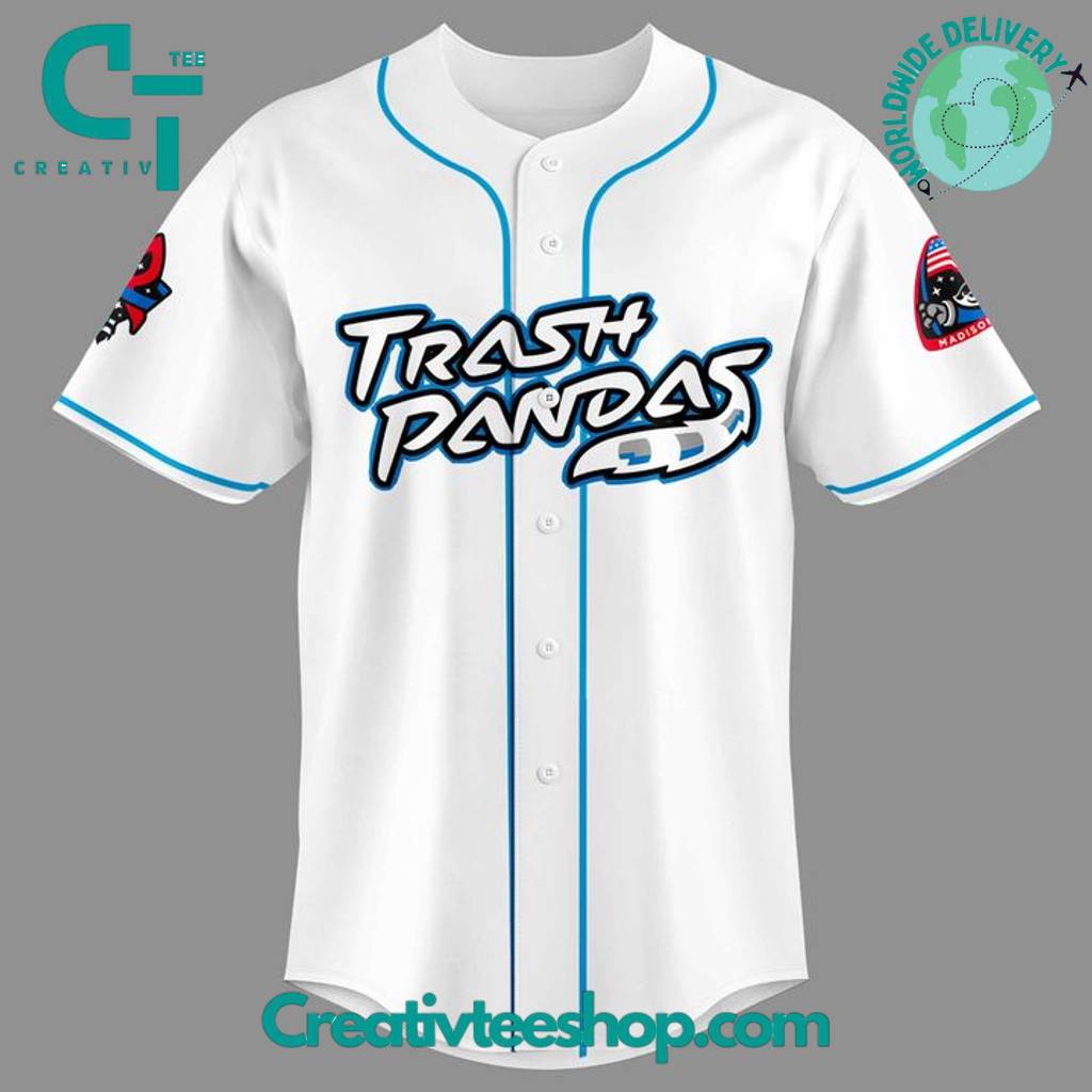 Rocket City Trash Pandas Cat Night Baseball Jersey - Image 2