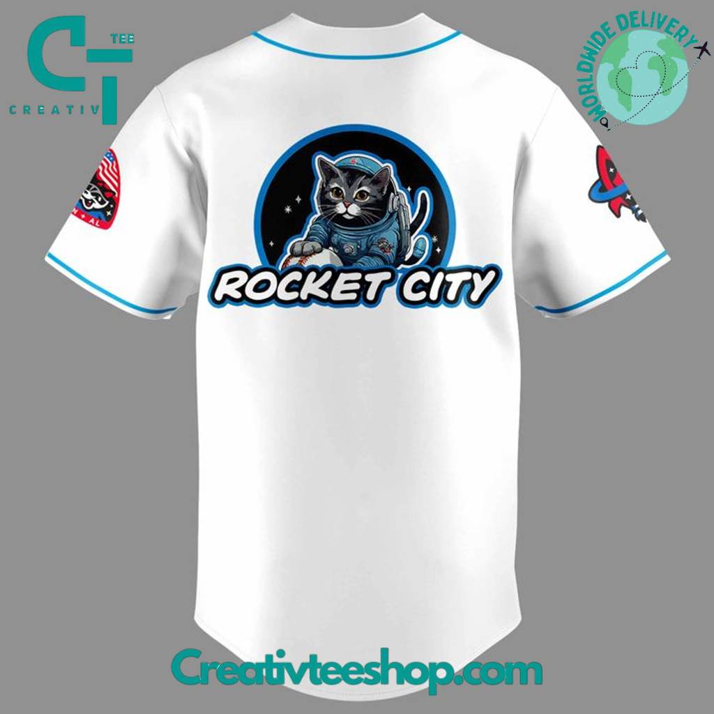Rocket City Trash Pandas Cat Night Baseball Jersey - Image 3