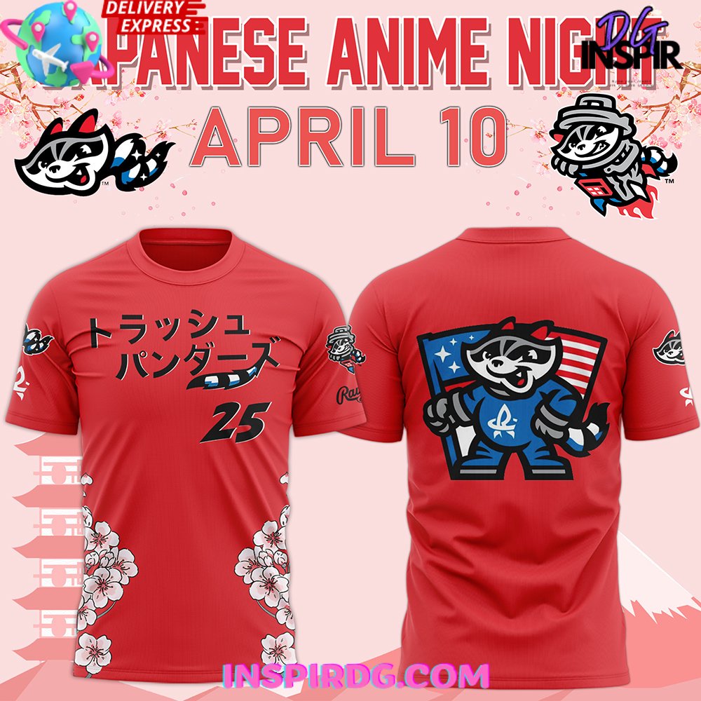 Rocket City Trash Pandas Japanese Anime Night 2025 T-Shirt