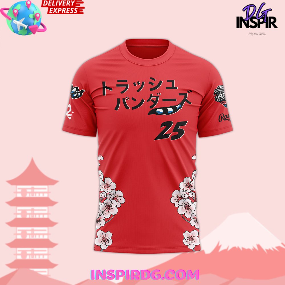 Rocket City Trash Pandas Japanese Anime Night 2025 T-Shirt - Image 2