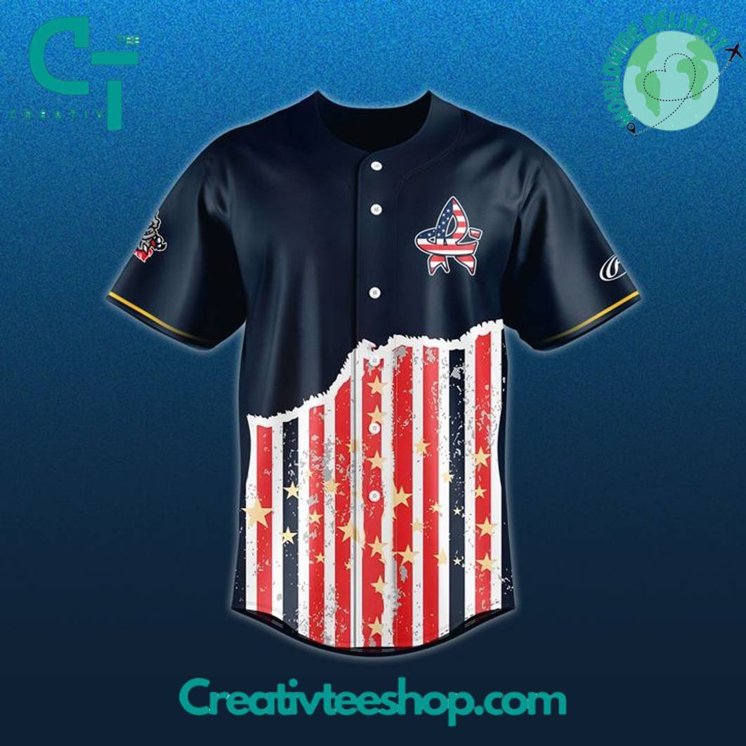 Rocket City Trash Pandas X 2025 Patriotic Night Special Baseball Jersey - Image 2