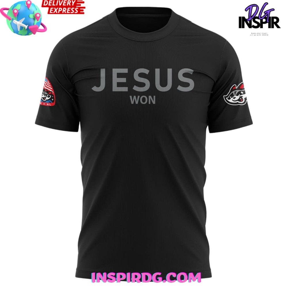 Rocket City Trash Pandas X Jesus Won Special Edition T-Shirt - Image 2