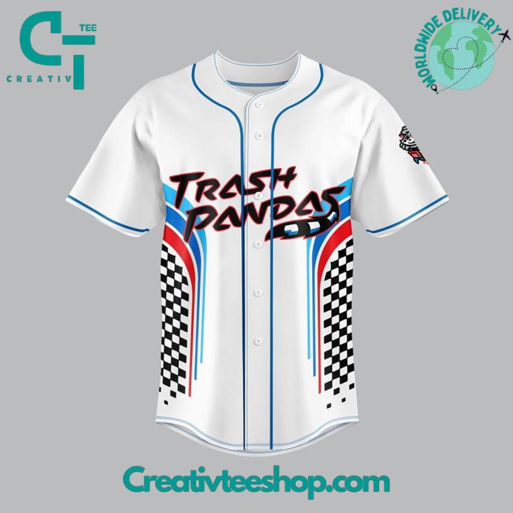 Rocket City Trash Pandas X Racing Night With Landon Huffman Personalized Baseball Jersey - Image 2