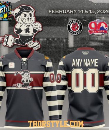 Rockford Icehogs 90Th Anniversary 2026 Retro Personalized Hockey Jersey